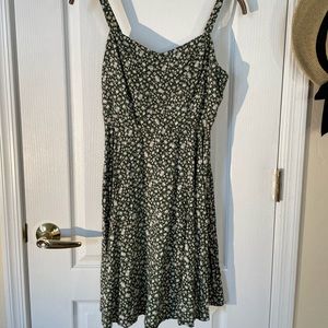 Cute Green Floral Sundress by American Eagle